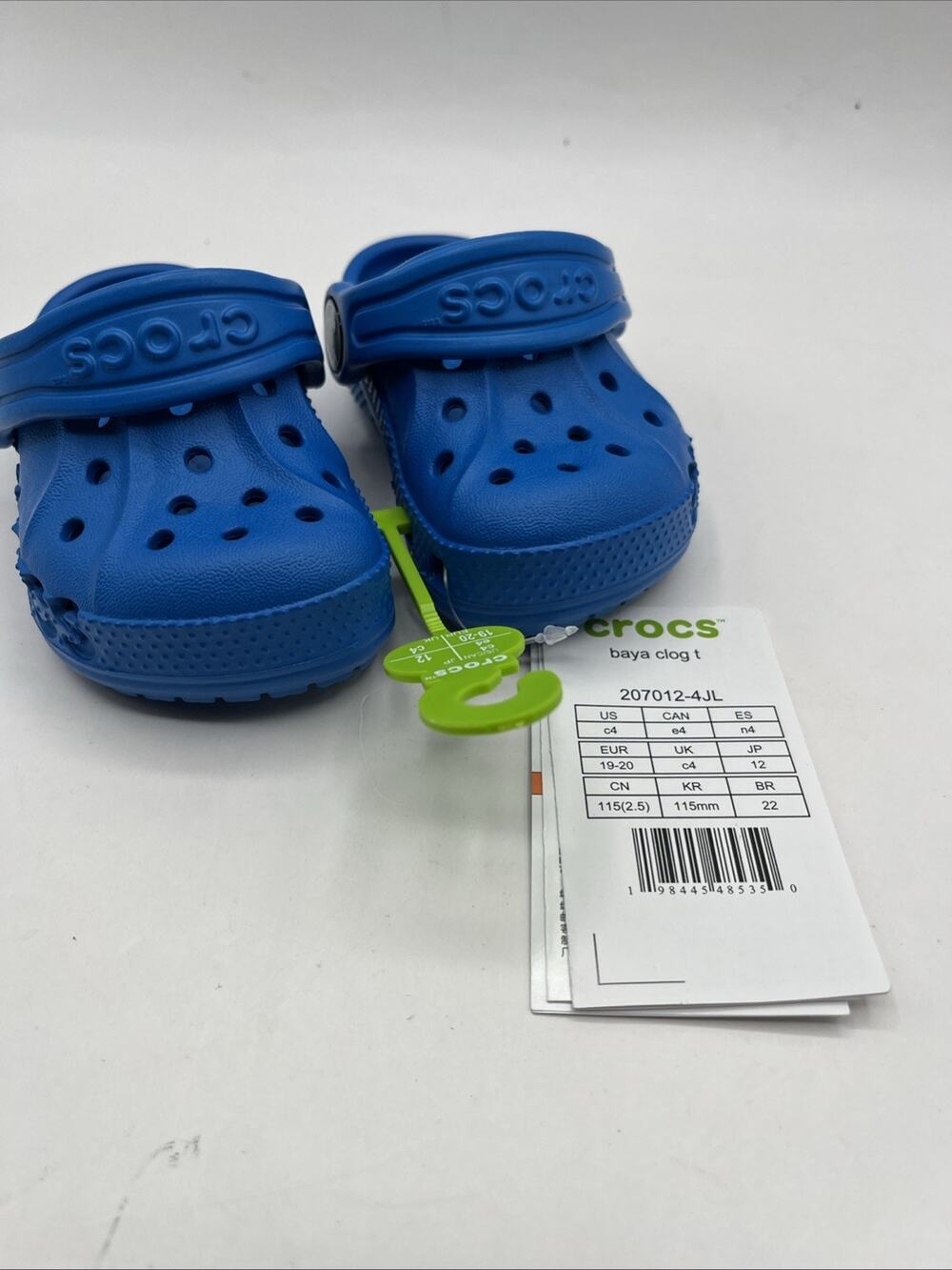 Crocs Unisex Toddler Baby Child Baya Clogs Blue Size US 4C NWT